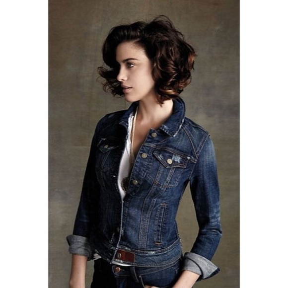 pilcro denim trucker jacket